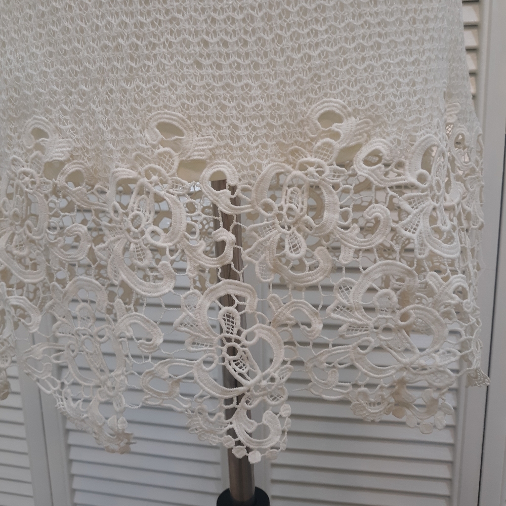 Flying tomato ivory lace shift dress sz small C2 - Picture 3 of 8